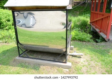 Large Reflective Metal Tree Sap Collector Stock Photo 1427993792 ...