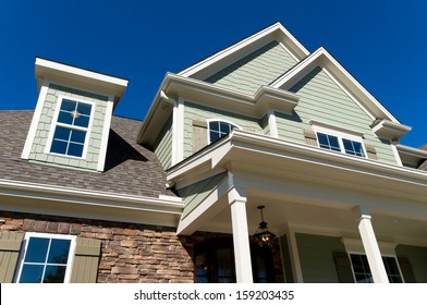 Large Residential House Exterior Details 