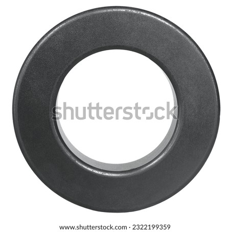 Large ring made from ferrite used by two-way radio operators to reduce noise coming in through their antenna lines