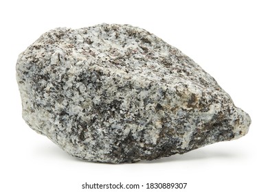 Large Rock Stone Isolated On A White Background.