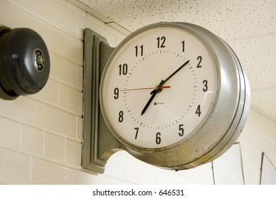A Large School Clock