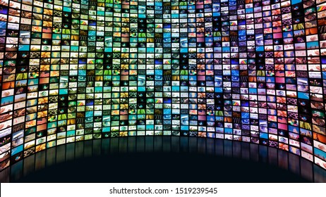 Large Screen With Many Channels