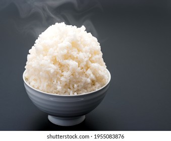 A large serving of rice in a bowl.