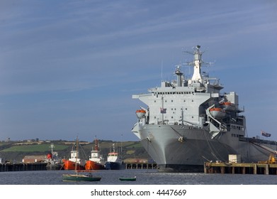 Large Ship Docked