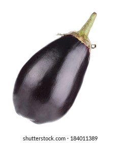 Eggplant Aubergene Isolated Black Background Stock Photo 1560171848 ...