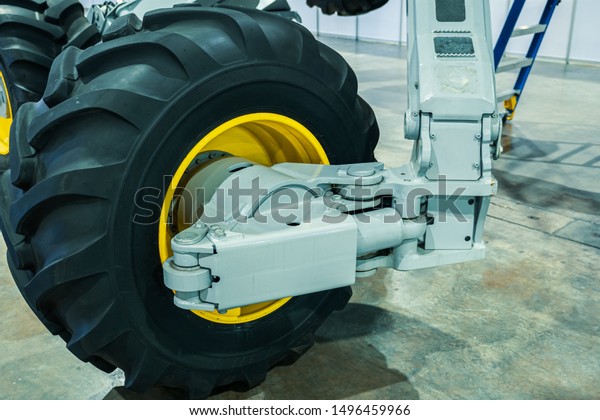Large size wheels and tires of different sizes
for tractors