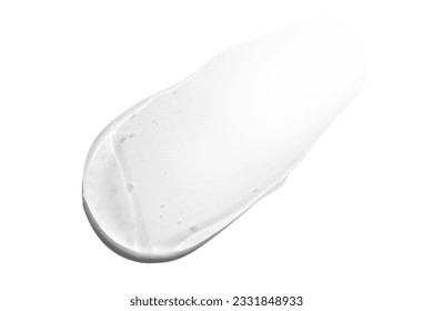 A large smear or drop of a transparent gel, serum. On an empty transparent background. - Shutterstock ID 2331848933