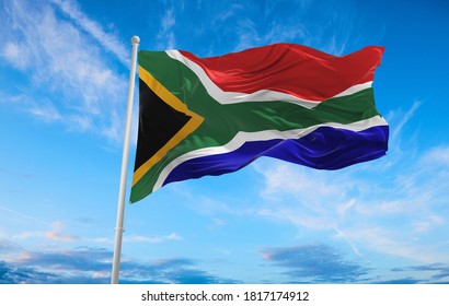 Large South Africa Flag Waving Wind Stock Photo 1894732627 | Shutterstock