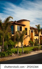 A Large Spanish Colonial Style California Home.