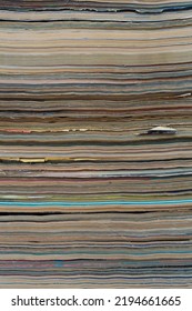 Large Stack Old Magazines Laid Horizontally Stock Photo 2194661665 ...