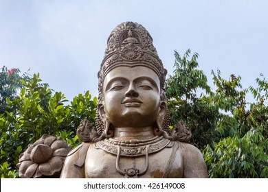 A Large Statue Of Maitreya, The Future Buddha, At Kelaniya Temple, Sri Lanka
