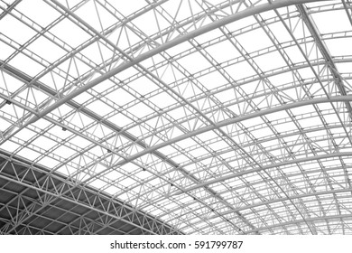 Large Steel Structure Truss Closeup Photo Stock Photo 591799787 ...