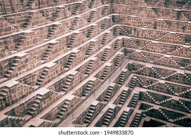 Large Stepwell In Abhaneri, India