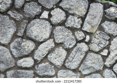 Large Stone Rock Wall Close Up