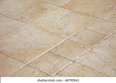 Large Stone Tiles On The Floor.