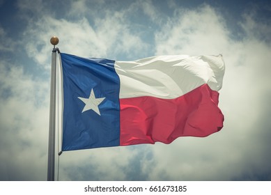 Large Texas Lone Star Flag Waving Stock Photo 661673218 | Shutterstock