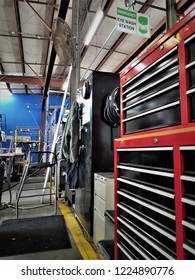 Large Tool Boxes In Workshop