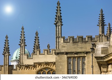 Large Towers With Spires On A Summers Day In Oxford