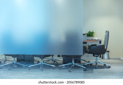 Large Translucent Glass Blocks The Meeting Room, Neat Chairs, Notice Boards, Poster Materials