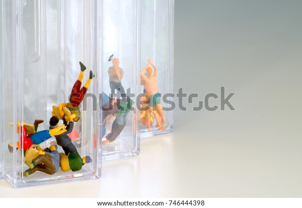 tiny plastic figures