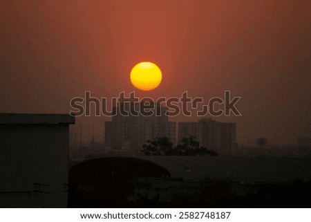 a large view of sun set evening wallpaper.
