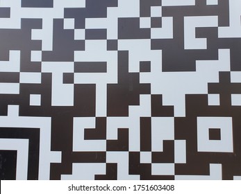 Large Wall Photo QR Code Color Black And White