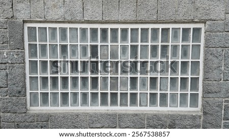 Large wall texture with glass