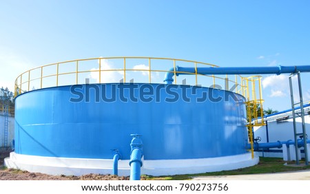 Large water tank storage for the customer