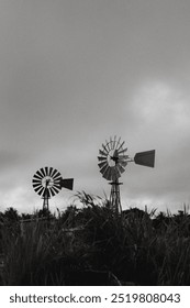Large wind vane in a salt flat in the lake regions - RJ