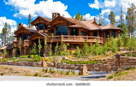 Luxury Log Homes Images Stock Photos Vectors Shutterstock