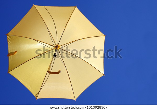 large yellow umbrella