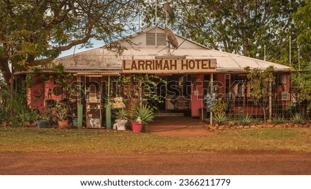 Larrimah Wayside Inn, Northern Territory  Australia - 09 30 2022  Larrimah hotel located on the famous Stuart highway south of darwin.