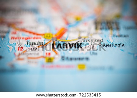 Larvik on map.