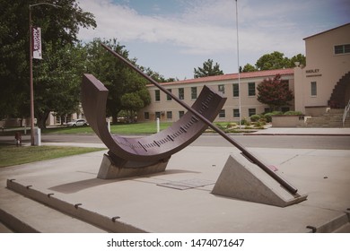 Las Cruces, New Mexico - August 3 2019: New Mexico State University Iconic Sundial