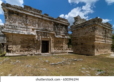 Las Monjas Annex (L) And La Iglesia ('The Church', R), In Chichén Itzá (Mexico)