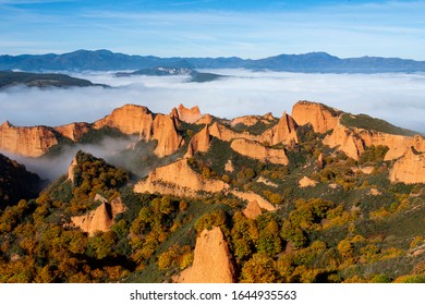 Las Médulas, An Old Roman Mine, Considered The Largest Open Pit Gold Mine In The Entire Roman Empire. Declared By UNESCO As A World Heritage Site And Natural Monument In 2002. León, Spain