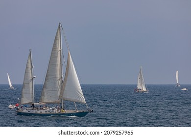 Las Palmas De Gran Canaria, Spain, November 21th 2021: ARC Regatta Three Sails.