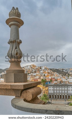 Las Palmas, Gran Canaria,view from the upper terrace of the cathedral Сток-фото © 