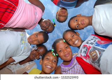 Las Terrenas / Dominican Republic - 04/10/2006: Group Of Happy Young Students