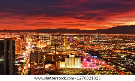 Las Vegas after sunset
