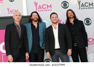 LAS VEGAS - APR 2:  Jon Jones, James Young, Mike Eli, Chris Thompson At The Academy Of Country Music Awards 2017 At T-Mobile Arena On April 2, 2017 In Las Vegas, NV