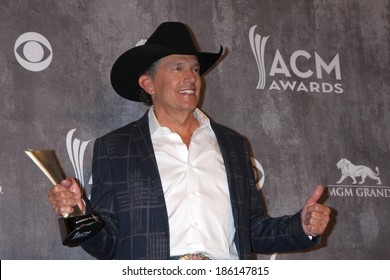 LAS VEGAS - APR 6:  George Strait At The 2014 Academy Of Country Music Awards - Arrivals At MGM Grand Garden Arena On April 6, 2014 In Las Vegas, NV