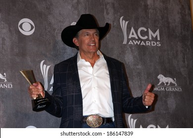 LAS VEGAS - APR 6:  George Strait At The 2014 Academy Of Country Music Awards - Arrivals At MGM Grand Garden Arena On April 6, 2014 In Las Vegas, NV