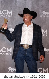 LAS VEGAS - APR 6:  George Strait At The 2014 Academy Of Country Music Awards - Arrivals At MGM Grand Garden Arena On April 6, 2014 In Las Vegas, NV