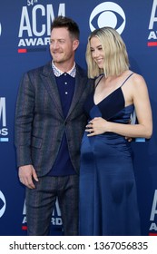 LAS VEGAS - APR 7:  Tyler Hubbard, Hayley Hubbard At The 54th Academy Of Country Music Awards At The MGM Grand Garden Arena On April 7, 2019 In Las Vegas, NV