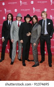 LAS VEGAS - APRIL 5: Andrew Nielson, Stokes Nielson, Ryder Lee, Manny Medina And Jeff Potter Of The Lost Trailers At The 44th Academy Of Country Music Awards On April 5, 2009 In Las Vegas, Nevada