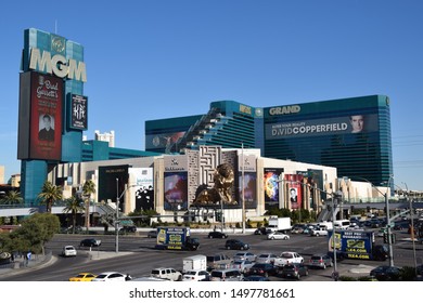 Las Vegas - August 2019: MGM Grand Las Vegas, Hotel And Casino In Las Vegas, Nevada