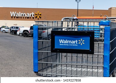 Las Vegas - Circa June 2019: Walmart Retail Location. Walmart is boosting its internet and ecommerce presence to keep up with competitors V