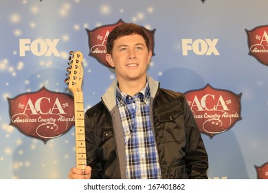 LAS VEGAS - DEC 10:  Scotty McCreery at the 2013 American Country Awards Press Room at Mandalay Bay Events Center on December 10, 2013 in Las Vegas, NV