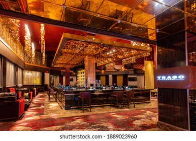 Las Vegas, DEC 28, 2020 - Interior View Of The Trago Lounge In Tropicana Las Vegas